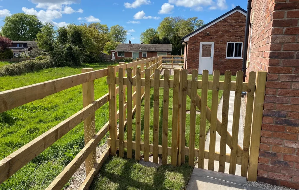 Commercial fence built by The Fencing Bloke