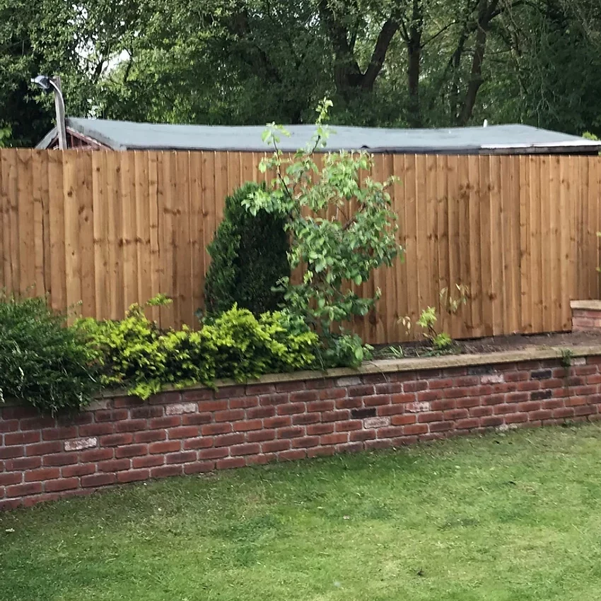 Wooden residential fencing