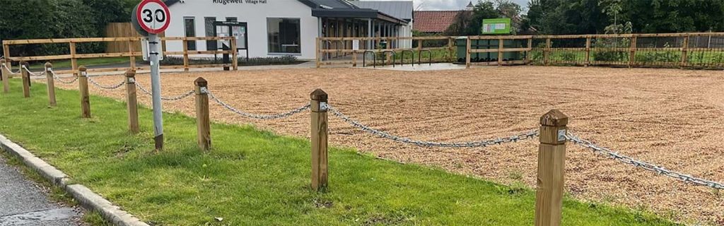 Post and Chain Barrier Creates Safer Car Park