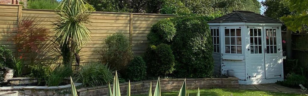 Privacy Fence Panel Provides Perfect Garden Backdrop