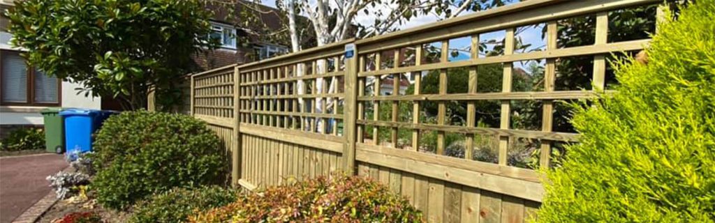 Trellis with Featherboard Fencing